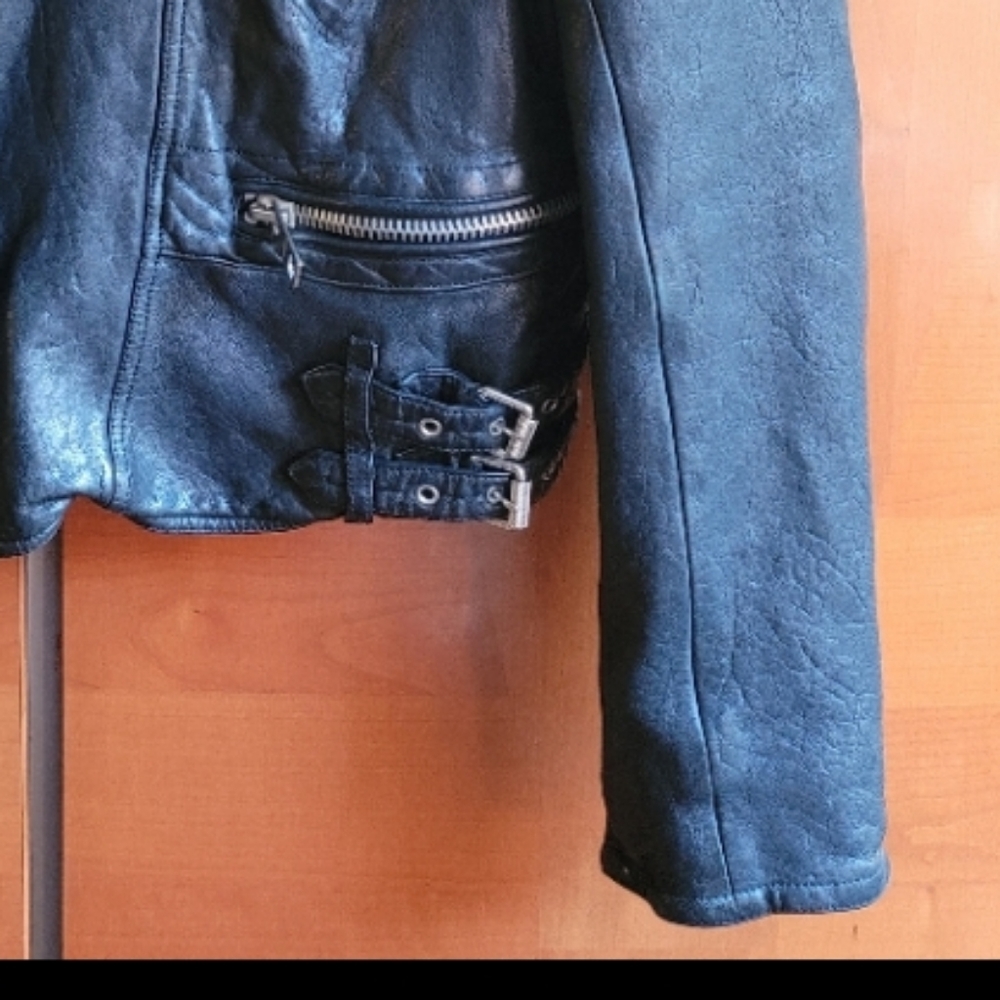๐ Burberry Brit Moto Lether Jacket - Picture 9 of 13